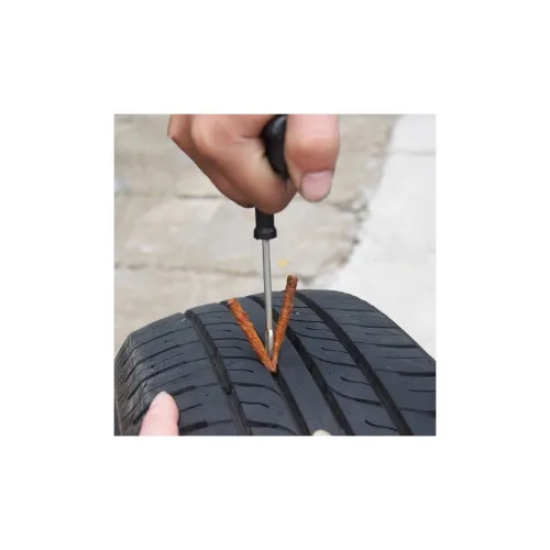 Set reparatie vulcanizare anvelope tubeless cu chei snururi si cutter — imaginea 4