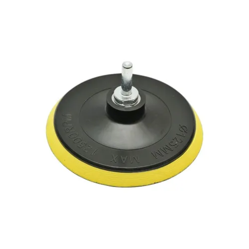 Set slefuire si polisare 125 mm Velcro cu bureti pad lana discuri abrazive si adaptor M14 9 piese — imaginea 2