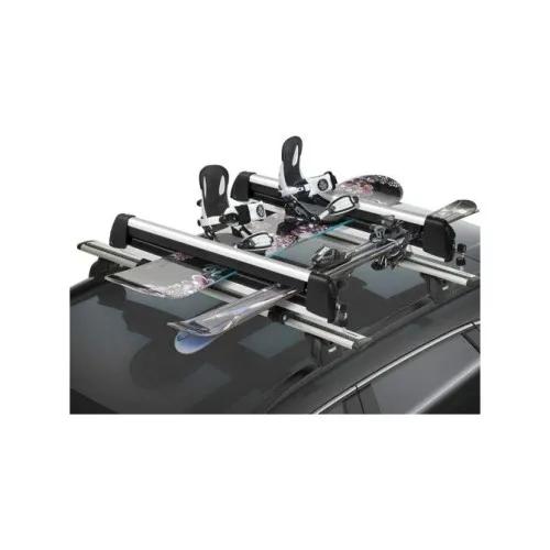 Set suporturi schiuri snowboard auto pentru bare transversale 780 mm — imaginea 3