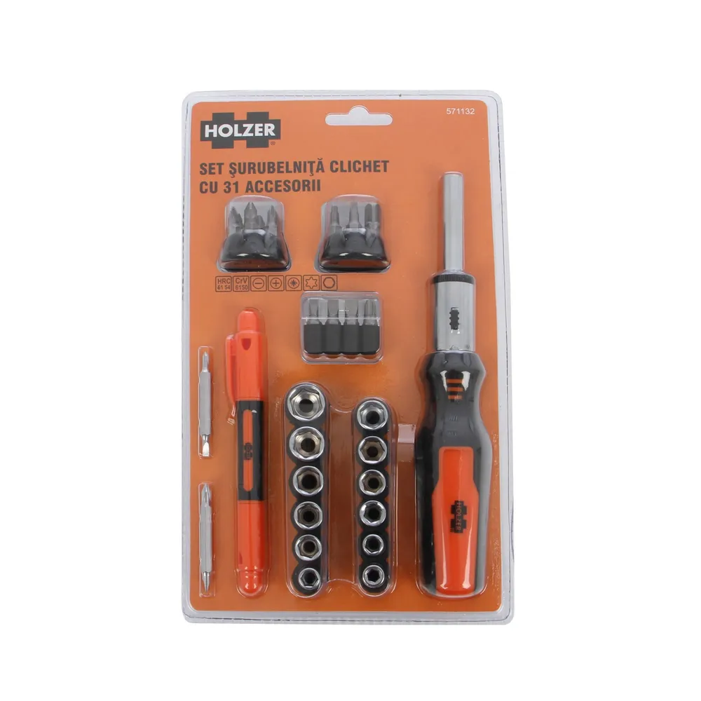 Set surubelnita clichet Holzer + 31 accesorii