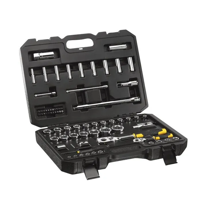 Set surubelnite cu clichet si accesorii, Stanley Automotive, 72 piese, hexagonal, valiza plastic