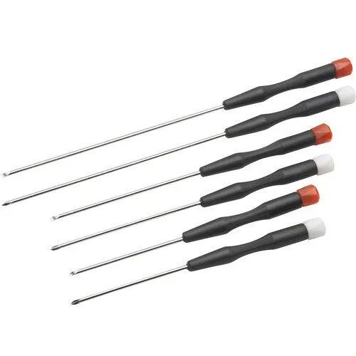 Set surubelnite Meister, 6 piese, drepte si in cruce, otel, plastic