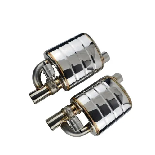 Set toba sport evacuare auto cut off valve cu telecomanda 63 mm reglaj sunet inox stanga dreapta — imaginea 2