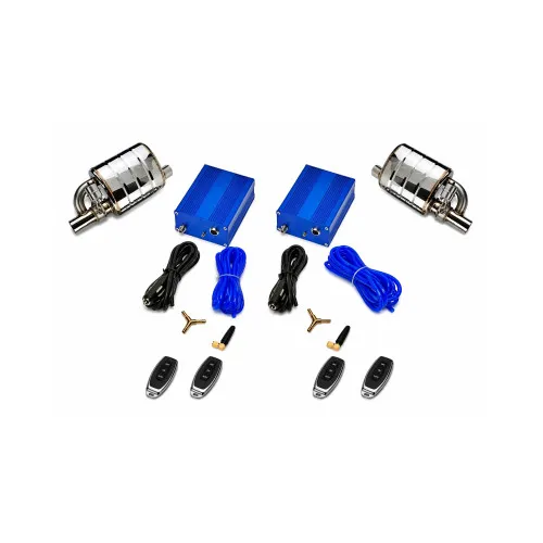 Set toba sport evacuare auto cut off valve cu telecomanda 63 mm reglaj sunet inox stanga dreapta