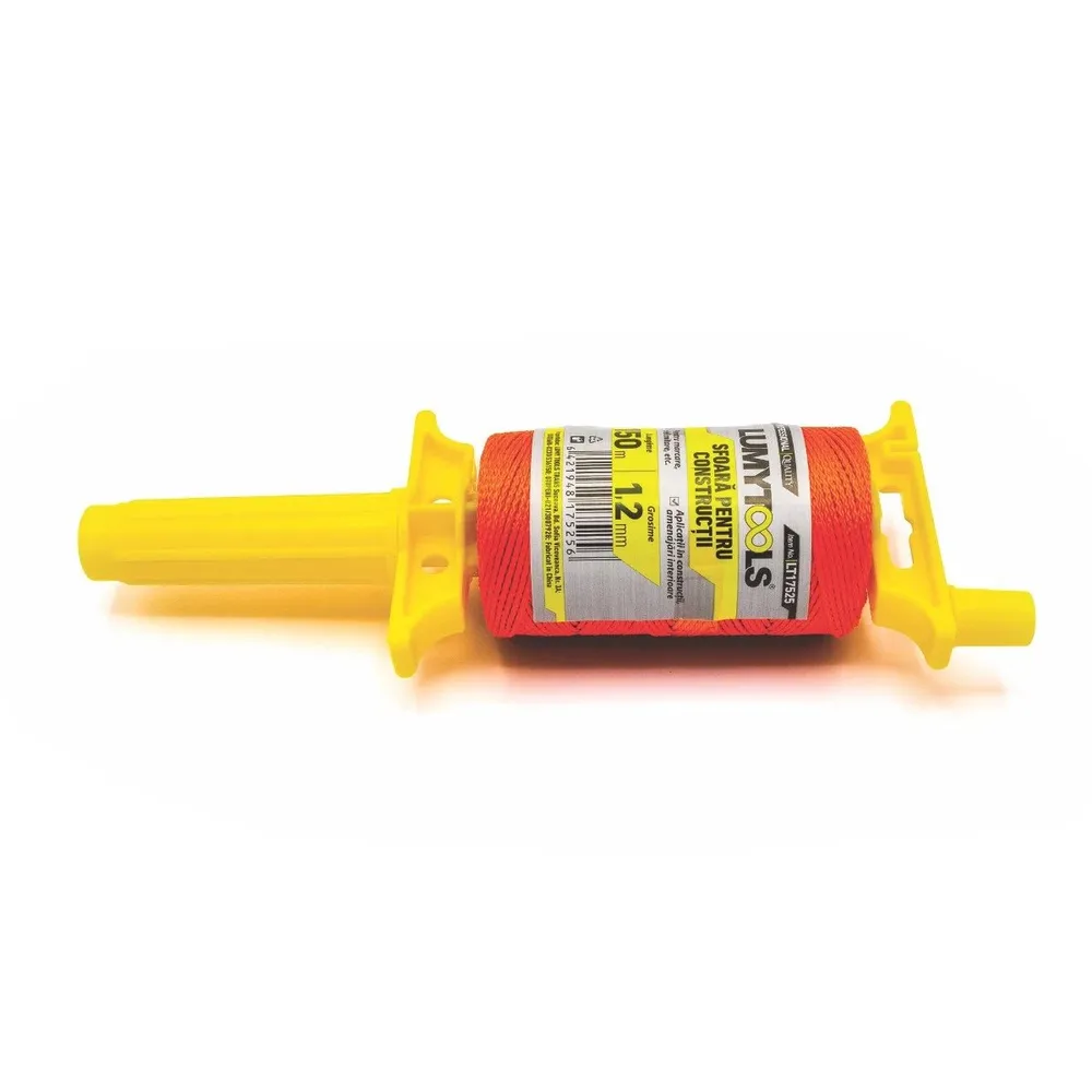 Sfoara pentru constructii, tip mosor, Lumytools LT17525, 150 m x 1.2 mm