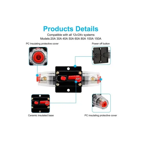Siguranta automata cu buton reset 80A — imaginea 6
