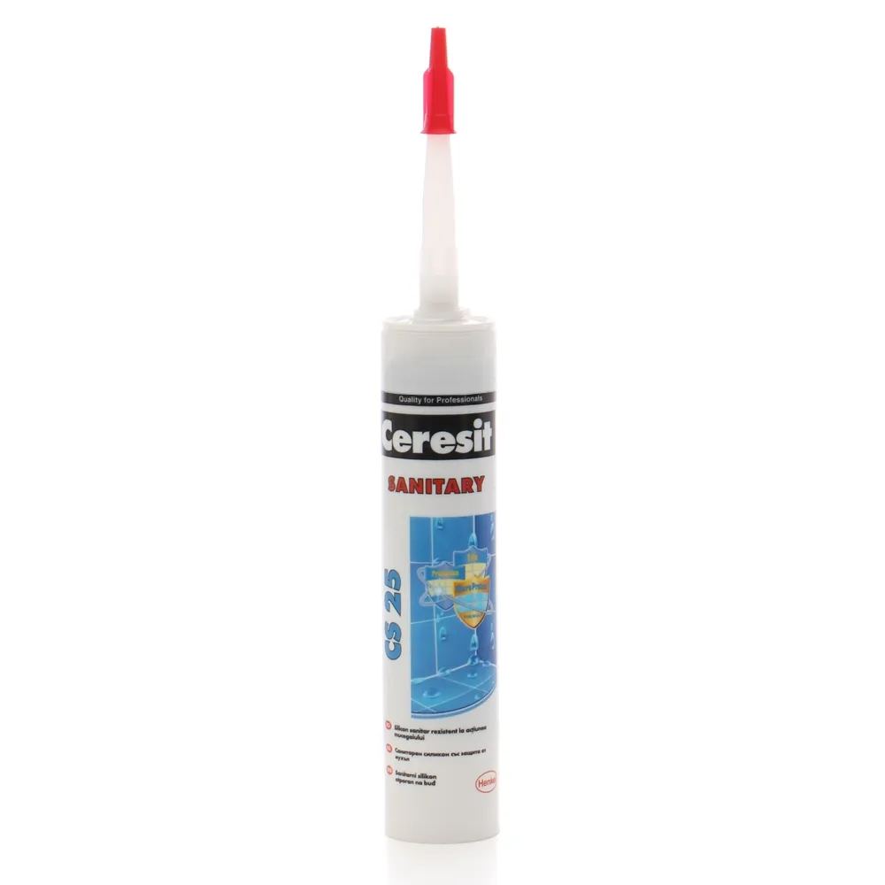 Silicon sanitar, alb, Ceresit CS 25, interior / exterior, 280 ml