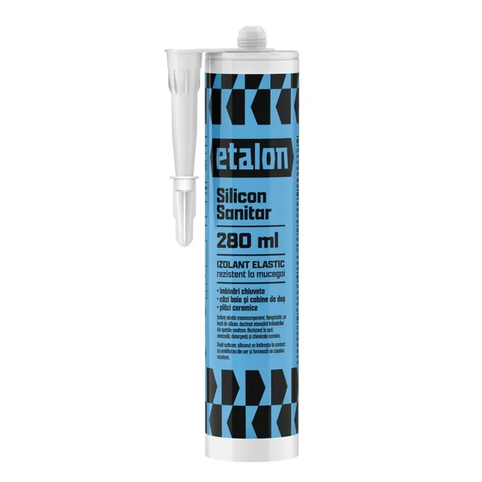 Silicon sanitar, alb, Etalon, interior, 280 ml
