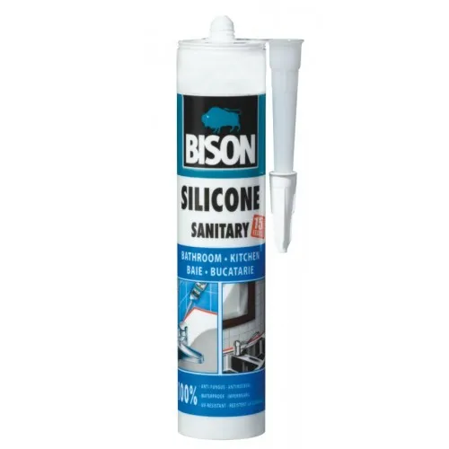 Silicon sanitar, negru, Bison, interior / exterior, 280 ml
