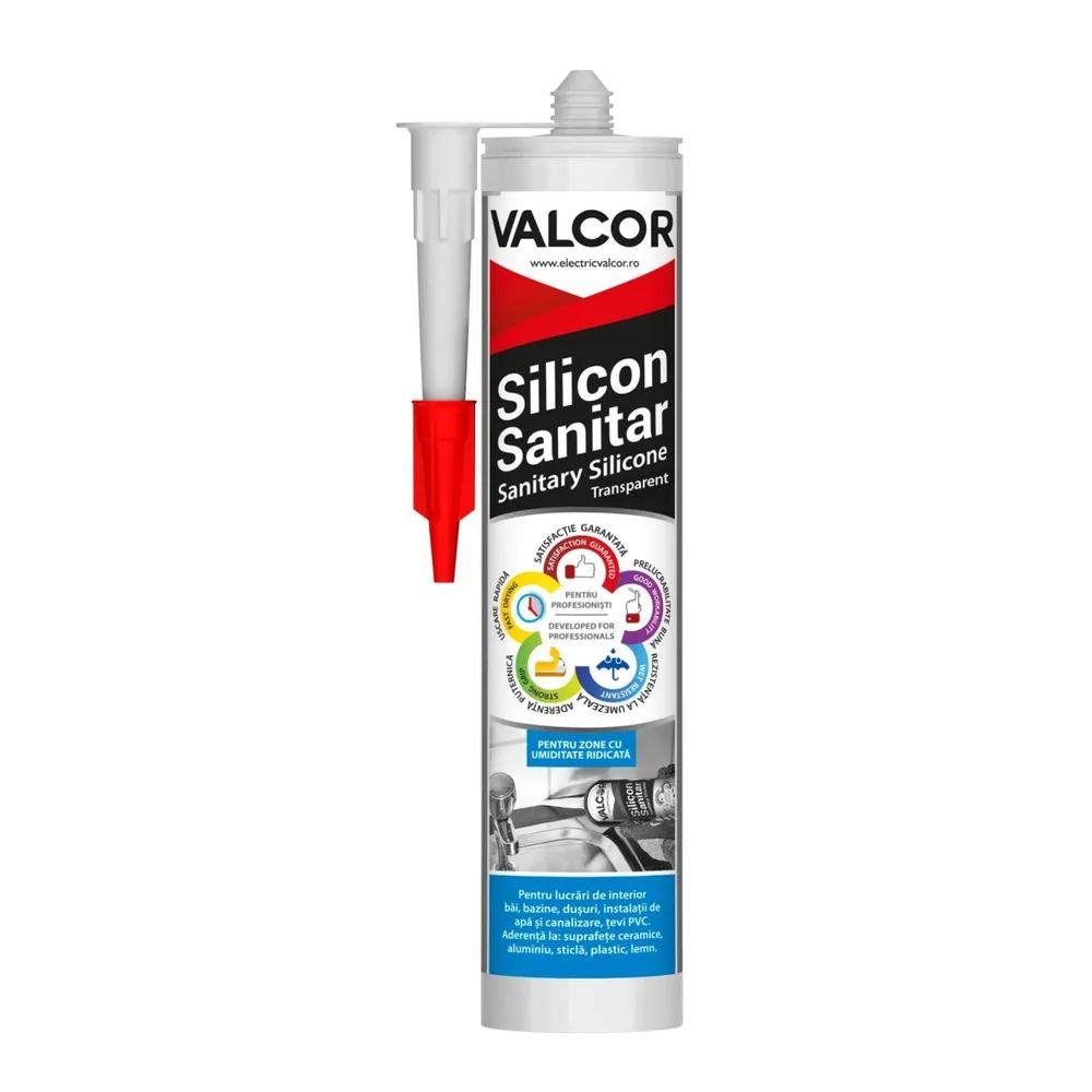 Silicon sanitar pentru spatii cu umiditate ridicata Transparent, 280 ml