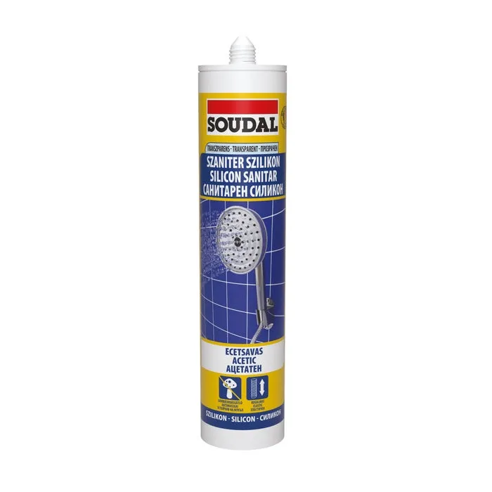Silicon sanitar transparent, 280 ml