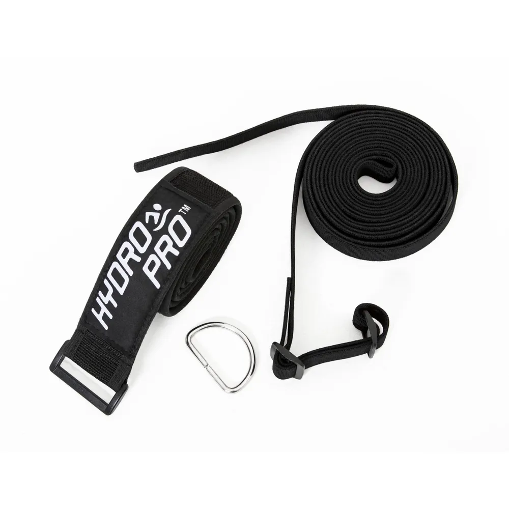 Simulator de inot pentru antrenament in piscina, Hydro Pro Bestway, negru