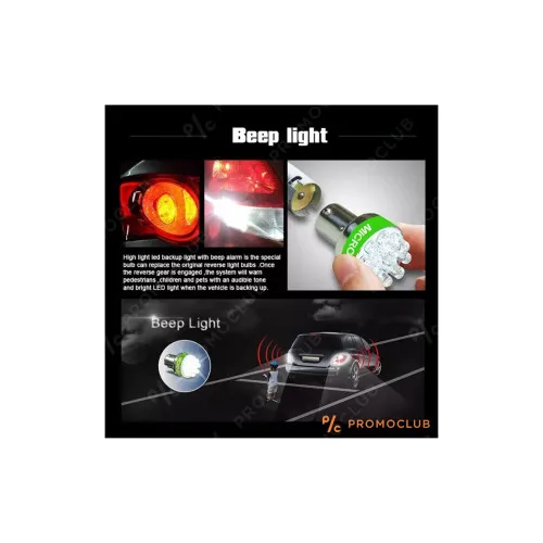 Sirena mers inapoi cu bec LED si avertizare sonora BEEP-BEEP 12V — imaginea 3