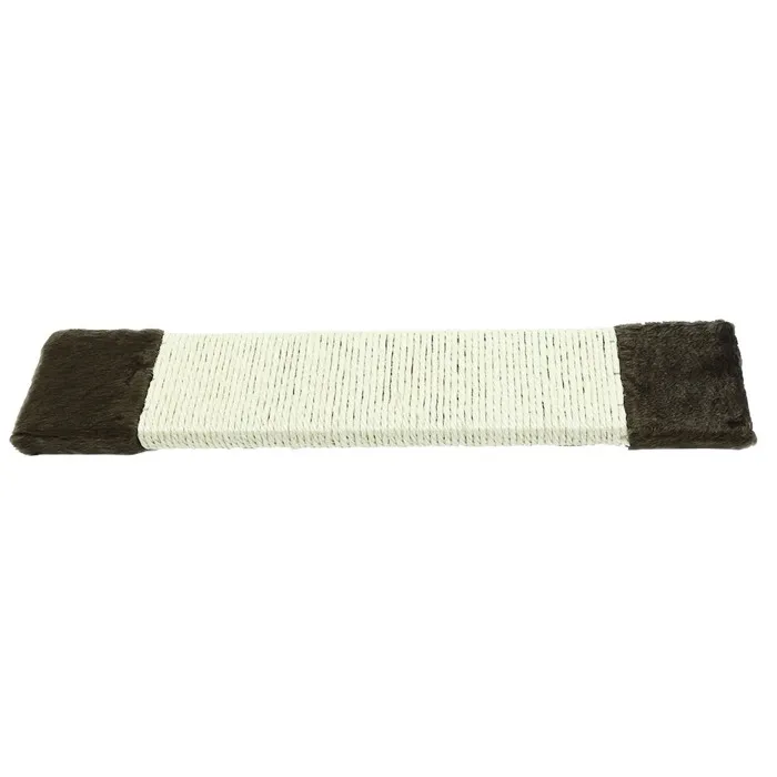 Sisal pisici, tip placa, Miau Miau, crem + maro, 50 x 10 cm