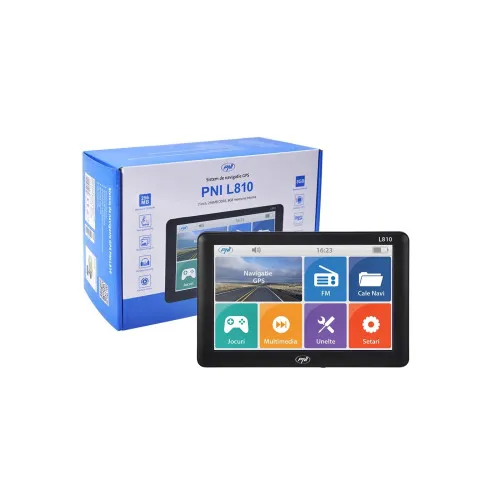 Sistem de navigatie gps pni l810 ecran 7 inch, 800 mhz, 256mb ddr, 8gb memorie interna, fm transmitter — imaginea 3