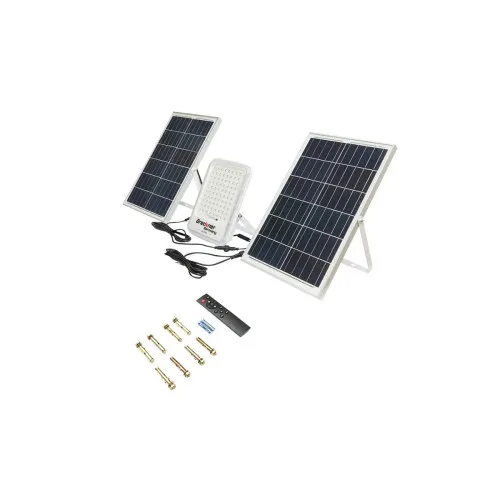 Sistem LED solar cu proiector 300W panouri solare 100W si baterie LiFePO4