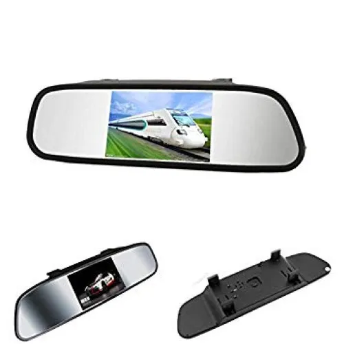 Sistem senzori parcare si camera marsarier cu display tip oglinda de 5" — imaginea 4