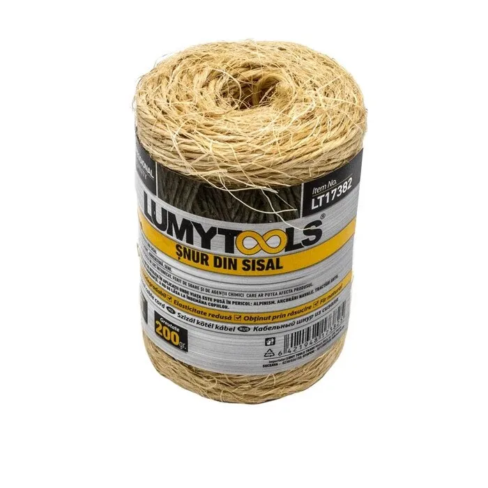 Snur din sisal, Lumytools LT17382, 200 g, 70 m