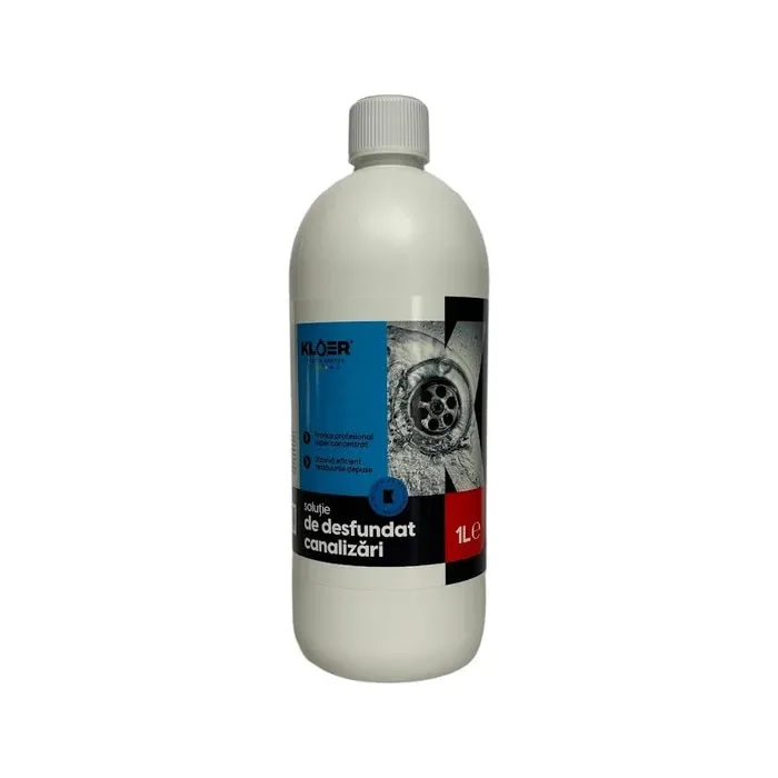 Solutie pentru desfundare canalizari Kloer, 1 L