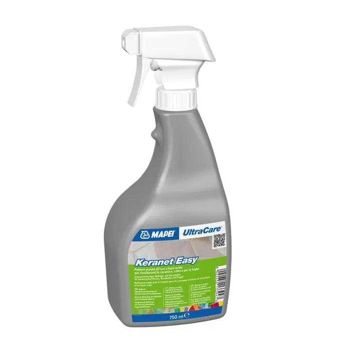Solutie spray pentru curatare chit pe baza de ciment Ultracare Keranet Easy, 0.75 L