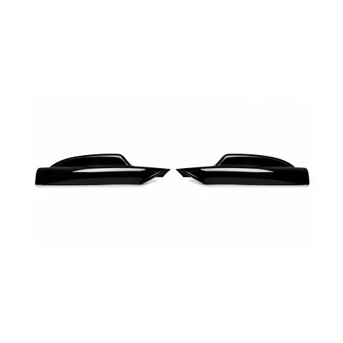 Spoiler prelungire bara fata BMW Seria 3 E90 LCI bara standard fara Pachet M 2008-2012 ABS negru Piano — imaginea 2