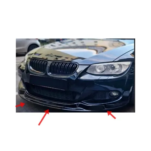 Spoiler prelungire bara fata BMW Seria 3 E93 cu pachet M 2010-2013 ABS negru Piano