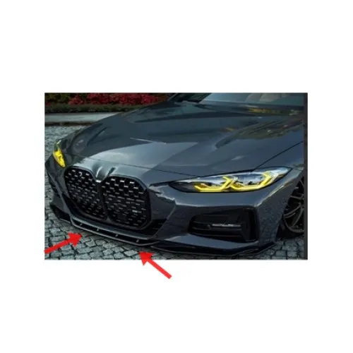 Spoiler prelungire bara fata BMW Seria 4 G22 cu pachet M 2020-> compatibil Facelift si Non Facelift 2024 ABS negru Piano