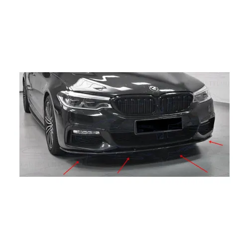 Spoiler prelungire bara fata BMW Seria 5 G31 cu pachet M 2017-2020 ABS negru Piano