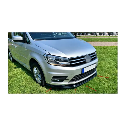 Spoiler prelungire bara fata Volkswagen Caddy 2010-2015 ABS negru Piano
