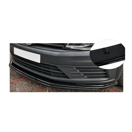Spoiler prelungire bara fata Volkswagen Caddy 2015-> ABS negru Piano