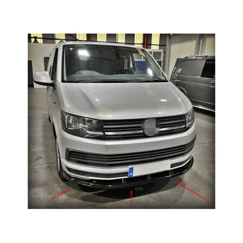 Spoiler prelungire bara fata Volkswagen Transporter T6.1 2018-> ABS negru Piano
