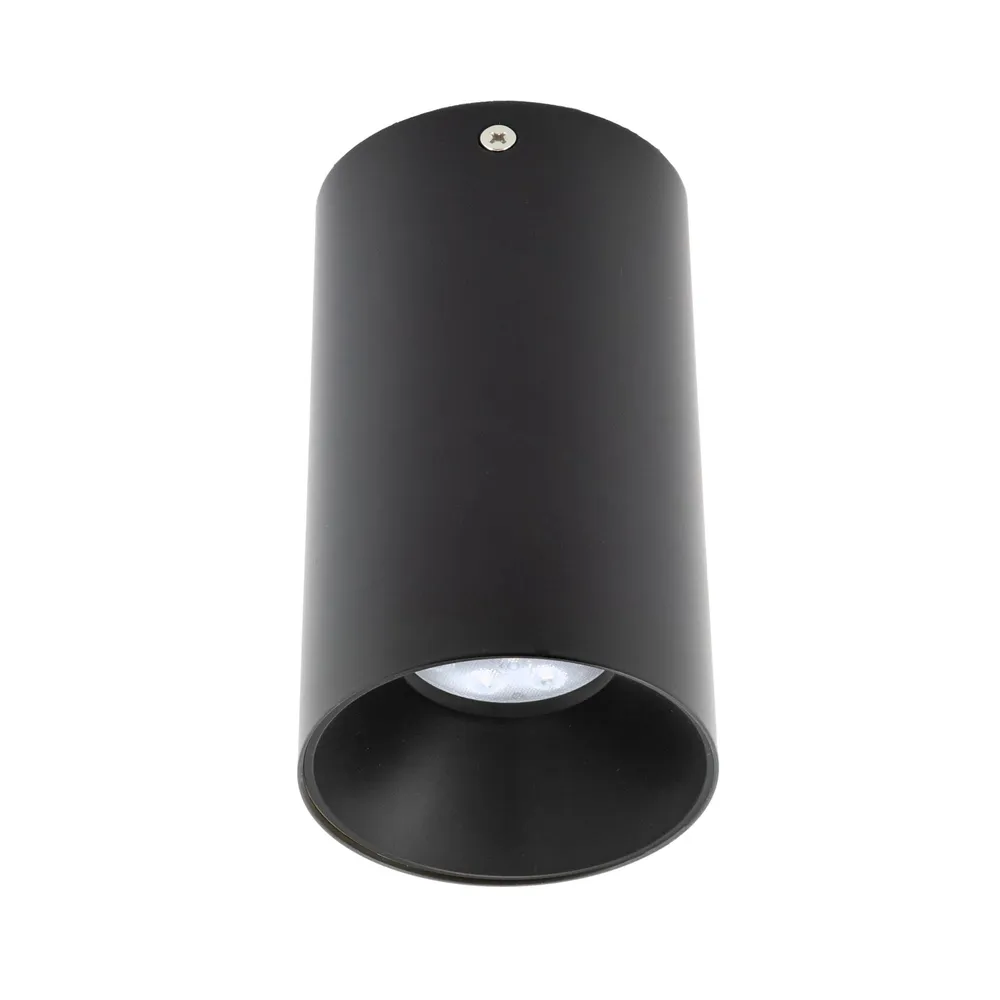 Spot aparent Xnitro NR01, rotund, negru, dimensiuni 75x135mm, soclu GU10