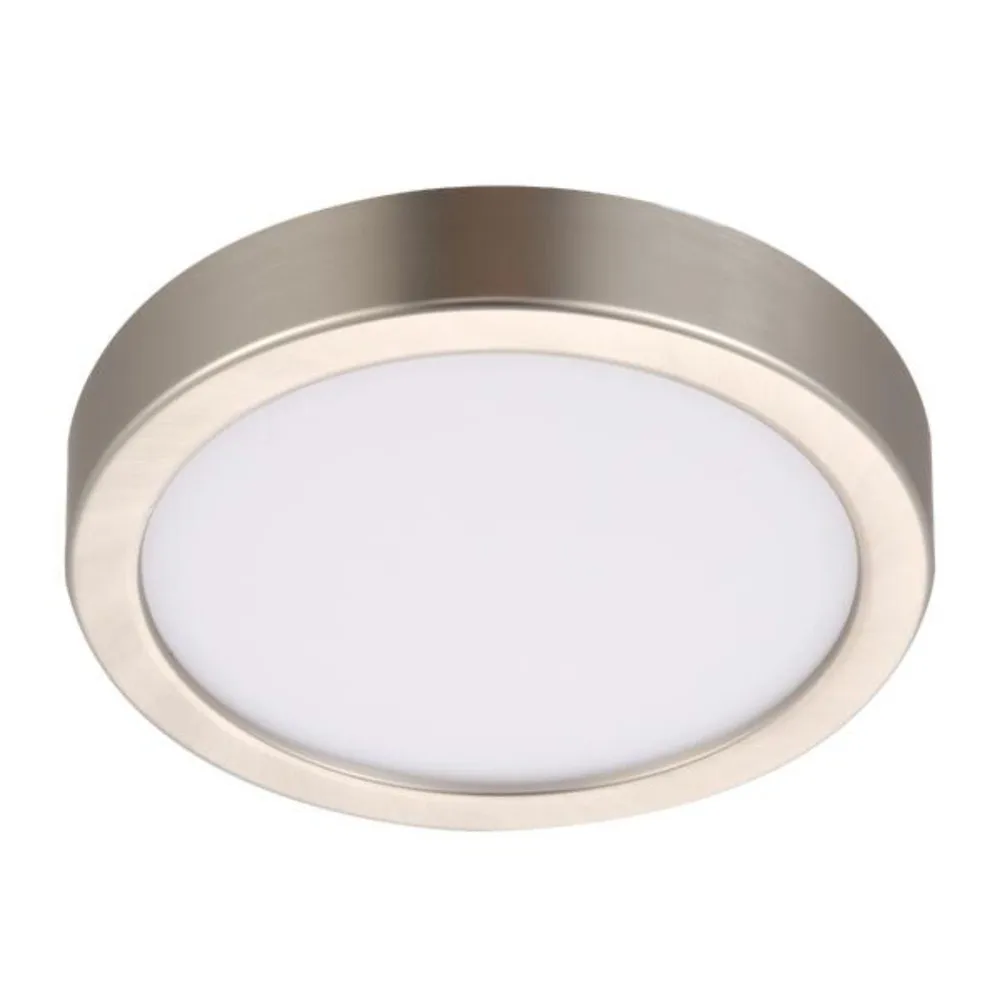 Spot LED aplicat Sanoa, 1000 lm, dimabil, IP44, rotund, argintiu