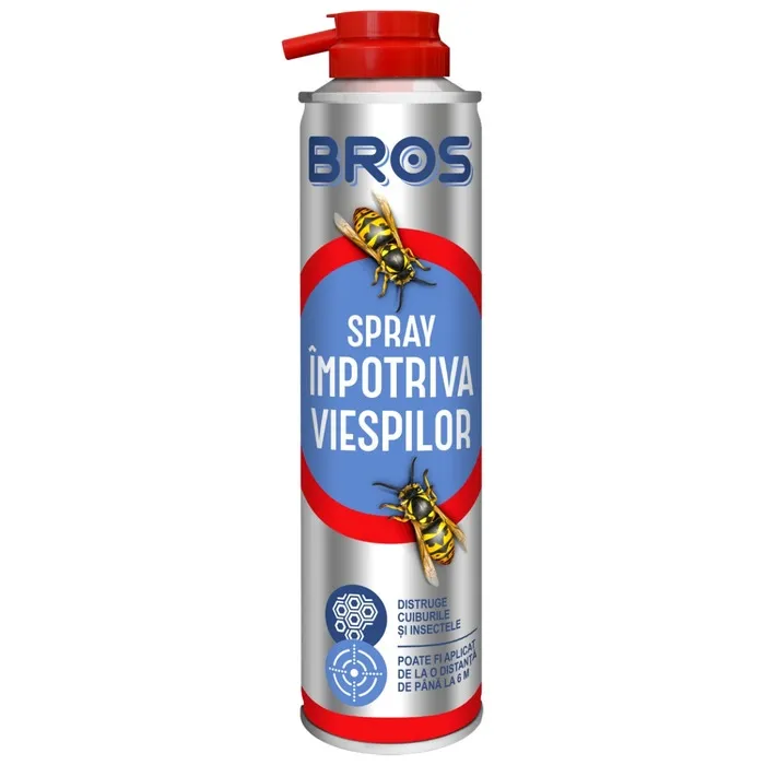 Spray extinctor antiviespi Bros, eficienta 6 m, 300 ml