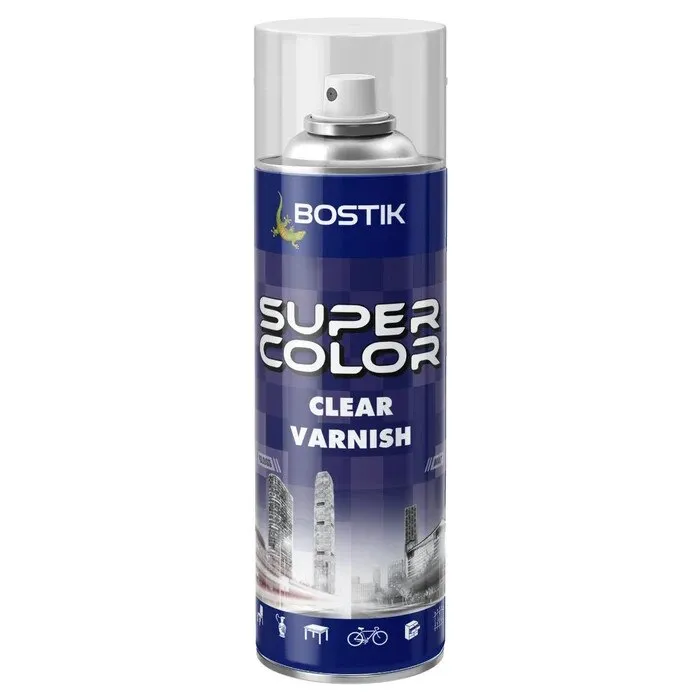 Spray lac, Den Braven Super Color, transparent satin mat, interior / exterior, 400 ml