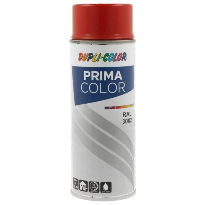 Spray vopsea acrilica Dupli-Color Prima Color, interior / exterior, rosu carmin RAL3002, 400 ml