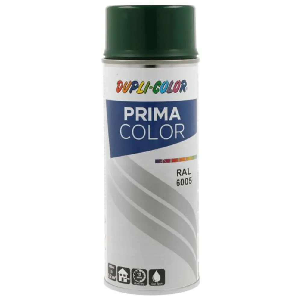 Spray vopsea acrilica Dupli-Color Prima Color, interior / exterior, verde muschi RAL6005, 400 ml