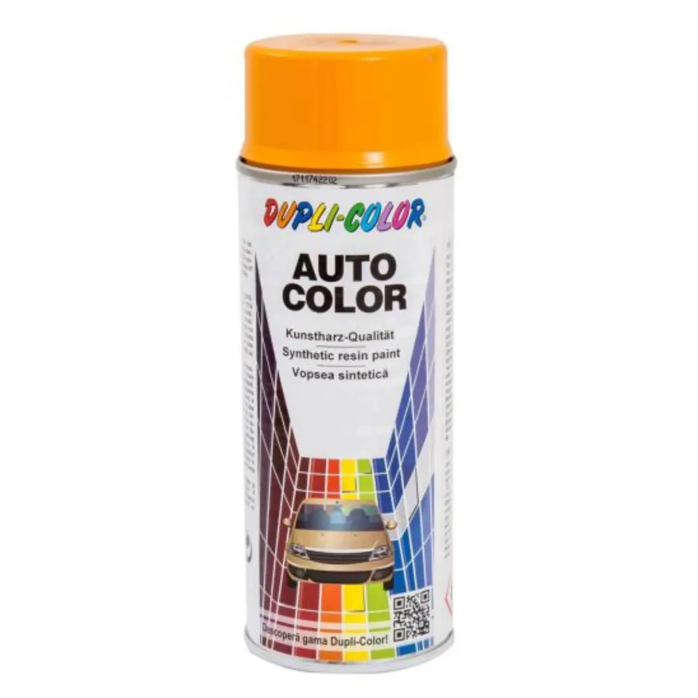Spray vopsea auto Dacia, Dupli-Color, galben taxi, interior / exterior, 350 ml