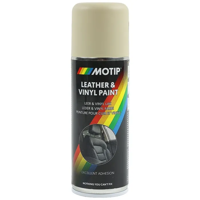 Spray vopsea auto, pentru intretinerea tapiteriei din piele, Motip, bej 200 ml