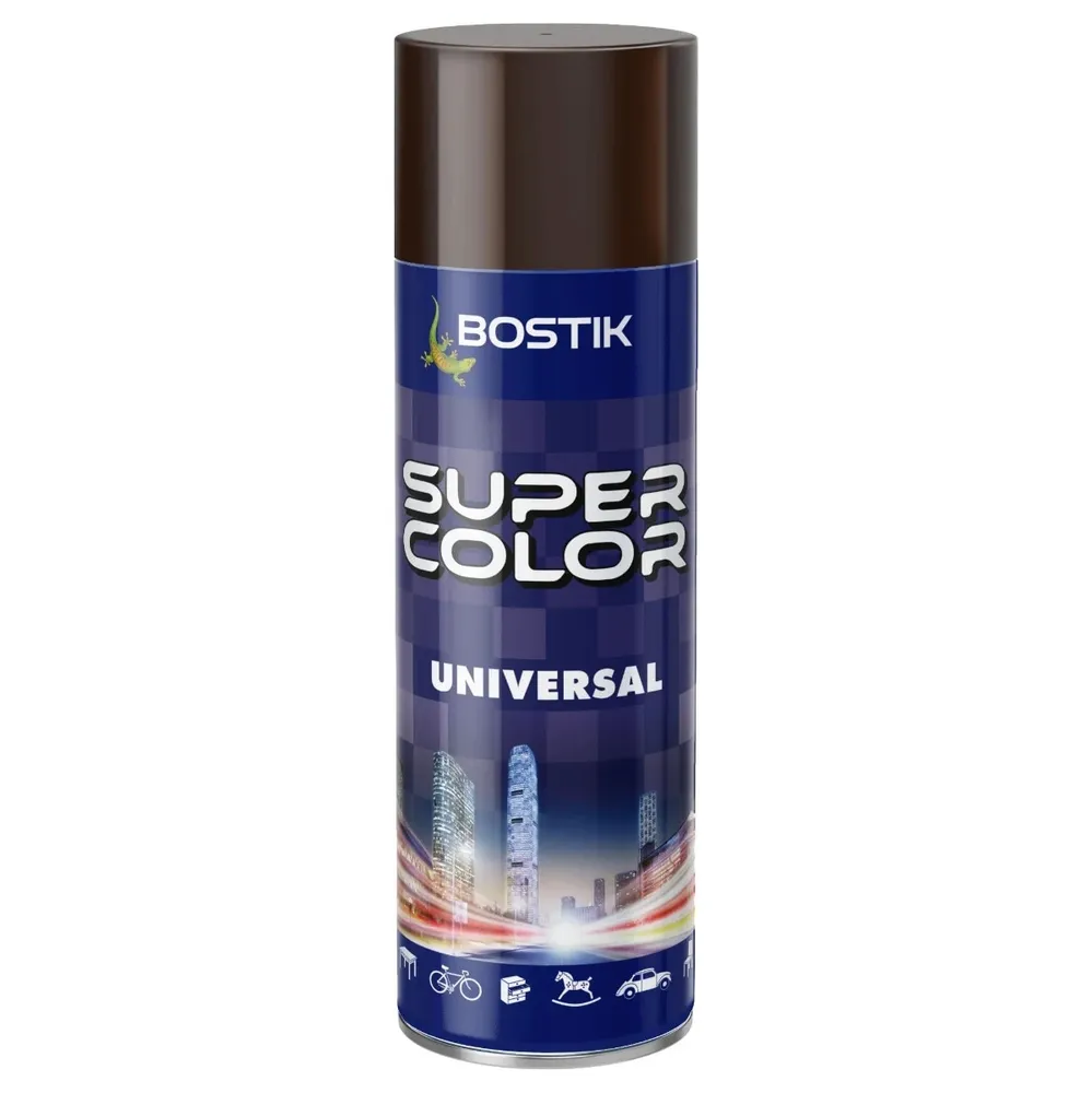 Spray vopsea, Den Braven Super Color Universal, maro ciocolatiu RAL 8017, interior / exterior, 400 ml