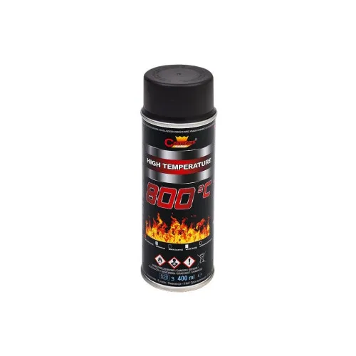Spray vopsea rezistent termic 800°C negru Champion profesional 400ml