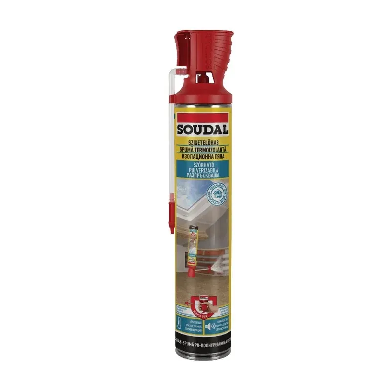 Spuma izolatoare Soudal, 700 ml, cu aplicator Genius