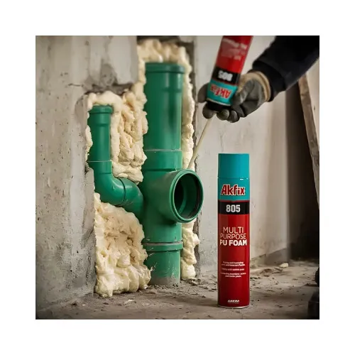 Spuma poliuretanica de montaj cu pai 750 ml Akfix 805 — imaginea 3