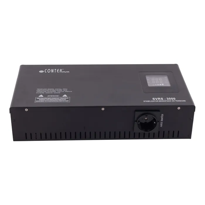 Stabilizator de tensiune cu releu, slim SVRS-3000, 3000VA / 2250W