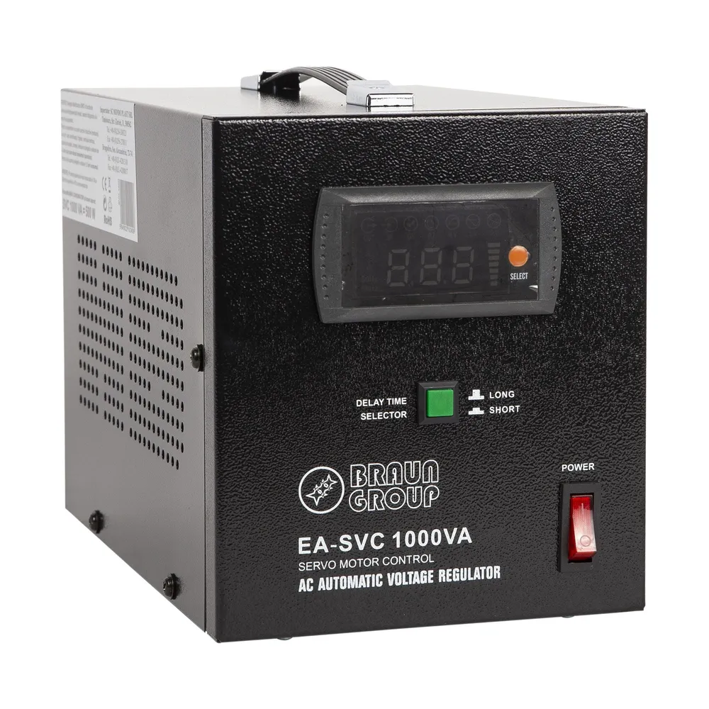 Stabilizator servomotor Braun Group, SVC 1000 VA, 500 W