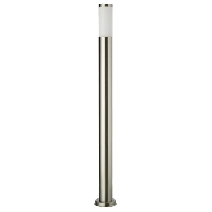 Stalp de iluminat ornamental Colonna 9021, 1 x E27, H 110 cm, inox, modern