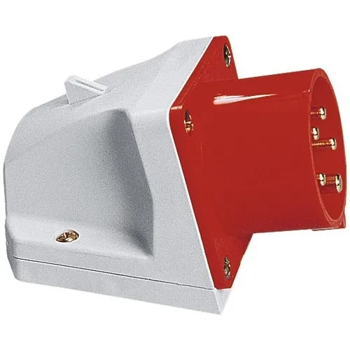 Stecher trifazic PCE 32A, alb si rosu, 5 poli, IP 44
