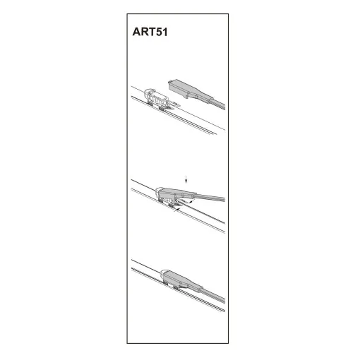 Stergator parbriz pasager CITROEN C5 02/2008-> 22" — imaginea 2