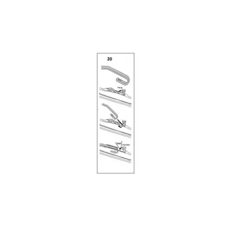 Stergator parbriz sofer DACIA Duster HS 10/2009-12/2014 20"