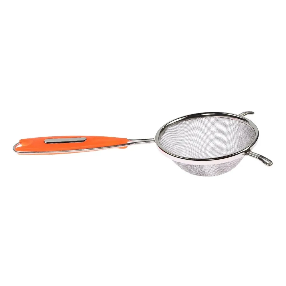 Strecuratoare VK-4524-12, inox, argintiu + portocaliu, D 12 cm